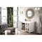 James Martin Vanities Alicante 39.5in Single Vanity, Glossy White w/ White Glossy Composite Stone Top E110V39.5GWWG - alternate 6